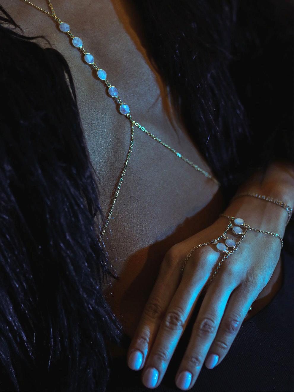 Sunstone Body Chain - 6 Wishes